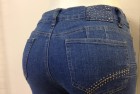 J-1232HR Lovely girl straight leg push up High rise jeans