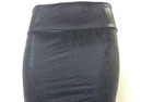 3096-black liquid leather pencil skirt